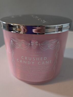 White Barn Crushed Candy Cane Candle 3 Wick